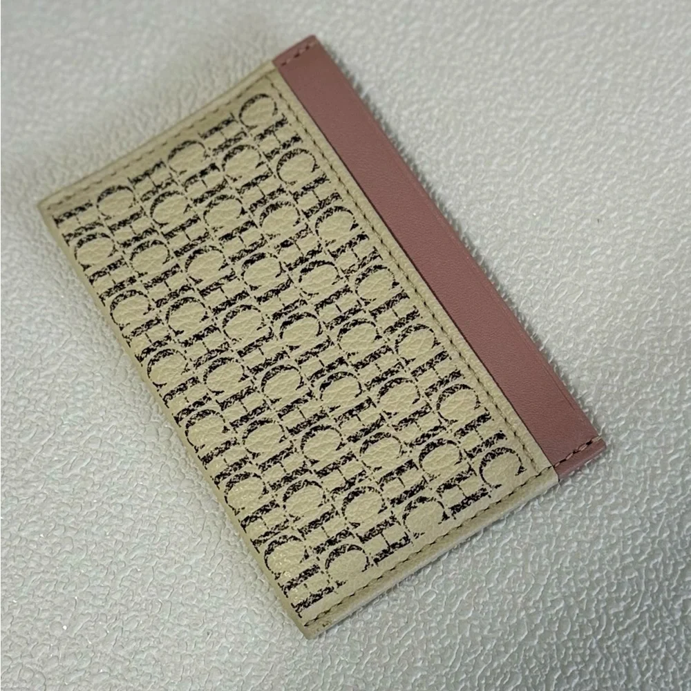 Carolina Herrera Monogram CHCH Card Holder Never use Made in Spain vegan leather - Picture 2 of 5